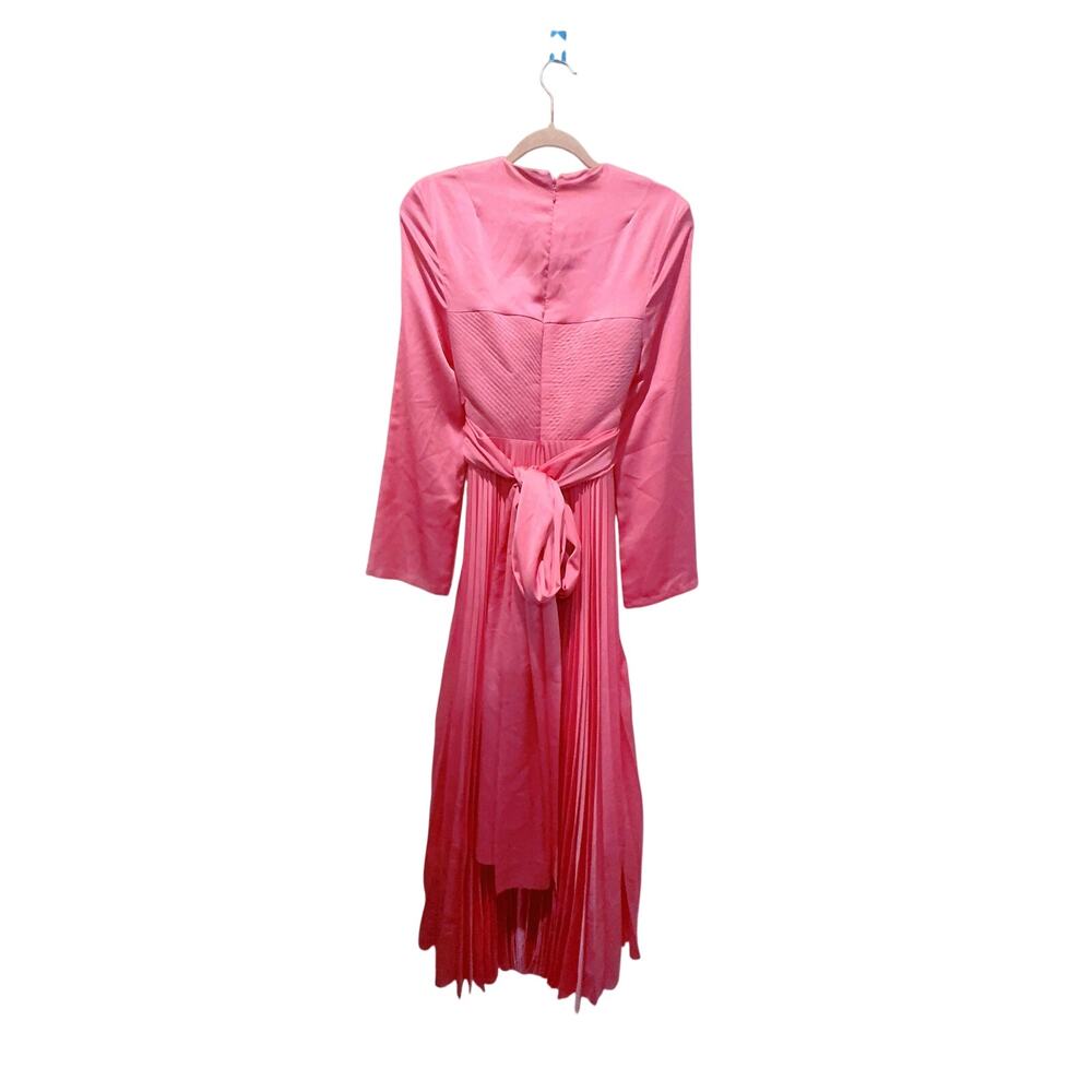 solace london tibby maxi pleated dress pink  size UK10/US6 - Picture 6 of 10
